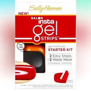 Sally Hansen Salon Insta Gel Strips Starter Kit Color Red My Lips
